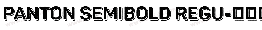 Panton SemiBold Regu字体转换